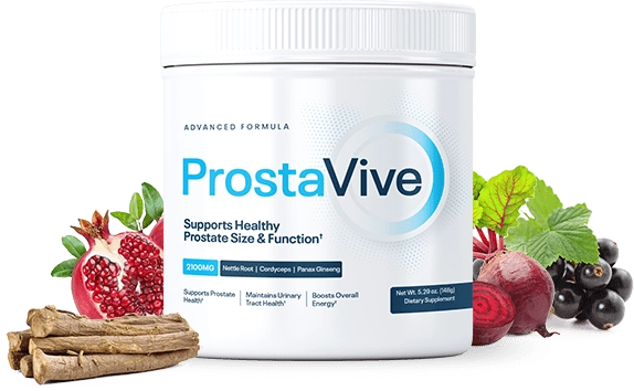 ProstaVive natural prostate supplement powder container