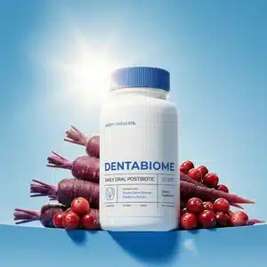 DentaBiome daily oral postbiotic chewable tablet bottle